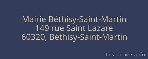 Mairie Béthisy-Saint-Martin