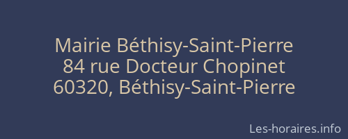 Mairie Béthisy-Saint-Pierre