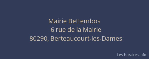 Mairie Bettembos