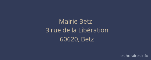 Mairie Betz