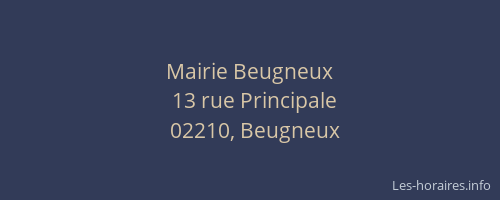 Mairie Beugneux