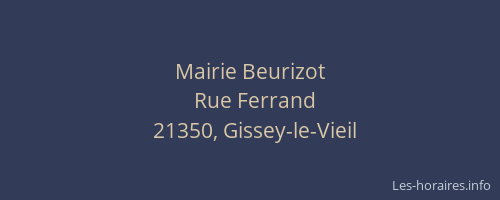 Mairie Beurizot