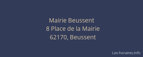 Mairie Beussent