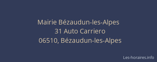 Mairie Bézaudun-les-Alpes