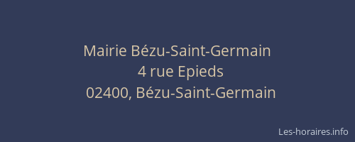 Mairie Bézu-Saint-Germain