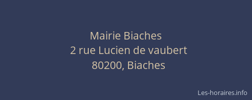 Mairie Biaches