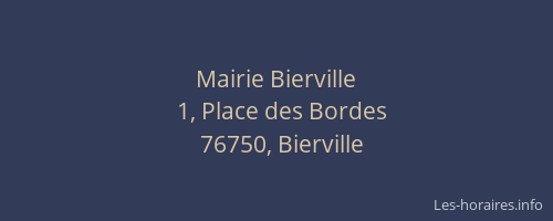 Mairie Bierville
