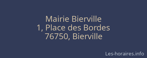 Mairie Bierville