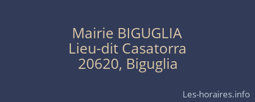 Mairie BIGUGLIA