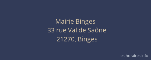 Mairie Binges