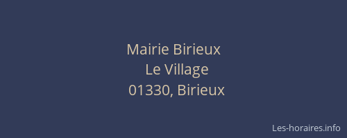 Mairie Birieux