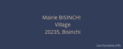 Mairie BISINCHI