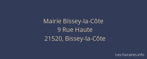 Mairie Bissey-la-C&ocirc;te