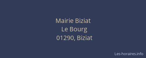 Mairie Biziat