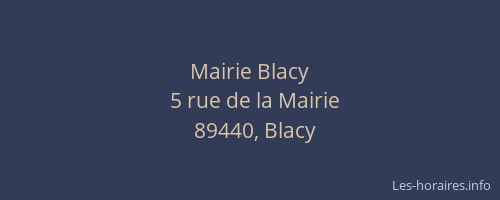 Mairie Blacy
