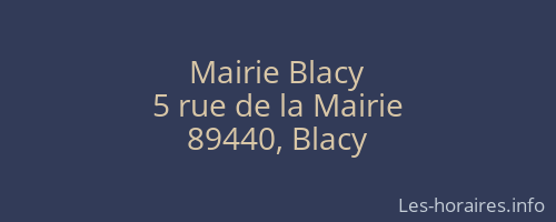 Mairie Blacy