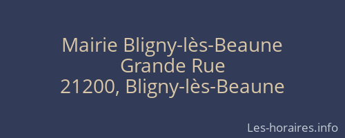 Mairie Bligny-lès-Beaune