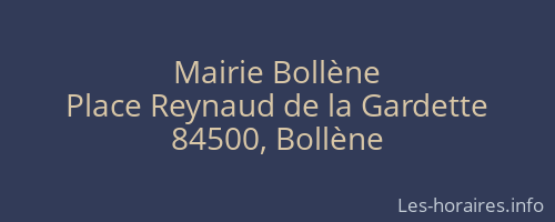 Mairie Bollène