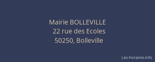 Mairie BOLLEVILLE