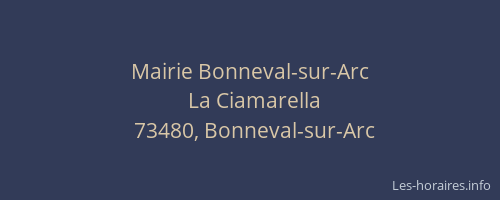 Mairie Bonneval-sur-Arc