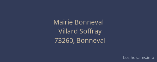 Mairie Bonneval