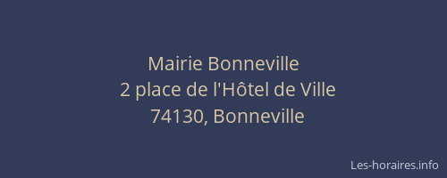 Mairie Bonneville