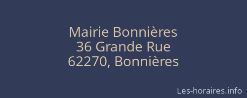 Mairie Bonnières