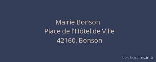 Mairie Bonson