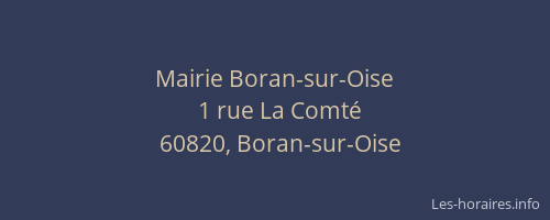 Mairie Boran-sur-Oise