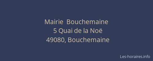 Mairie  Bouchemaine