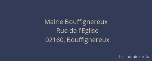 Mairie Bouffignereux