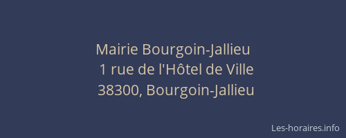 Mairie Bourgoin-Jallieu