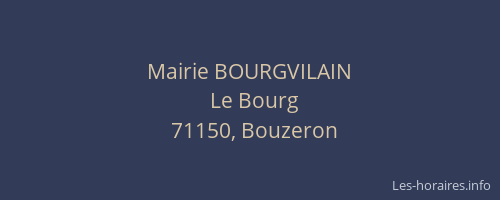 Mairie BOURGVILAIN