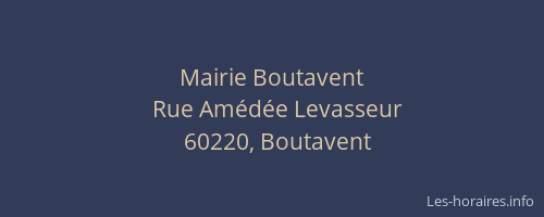 Mairie Boutavent