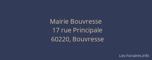 Mairie Bouvresse