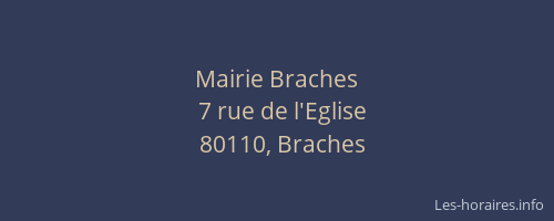 Mairie Braches
