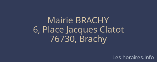 Mairie BRACHY