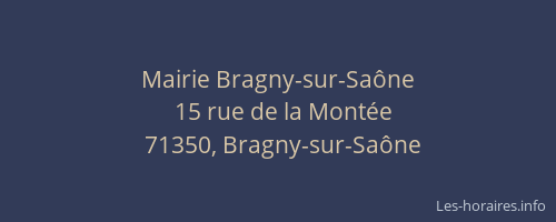 Mairie Bragny-sur-Sa&ocirc;ne