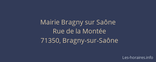 Mairie Bragny sur Sa&ocirc;ne