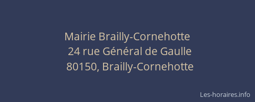 Mairie Brailly-Cornehotte