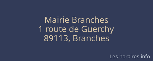 Mairie Branches