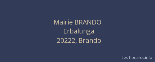 Mairie BRANDO