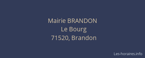 Mairie BRANDON