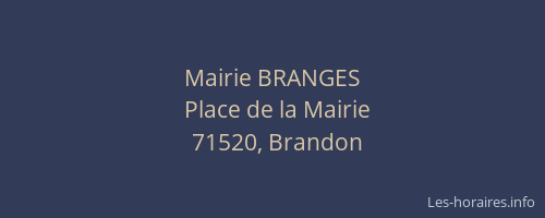 Mairie BRANGES