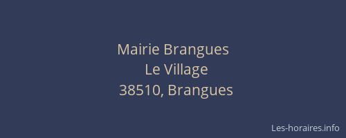 Mairie Brangues