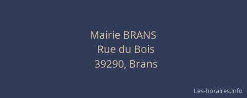 Mairie BRANS
