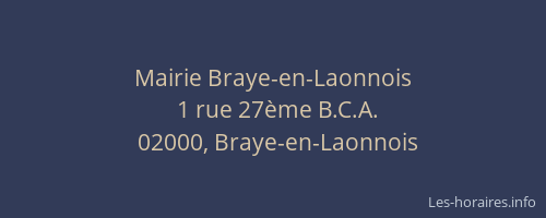 Mairie Braye-en-Laonnois