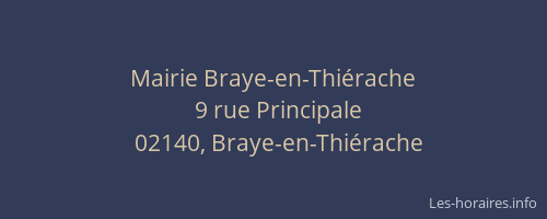 Mairie Braye-en-Thiérache