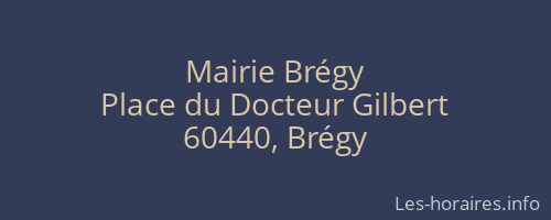 Mairie Brégy