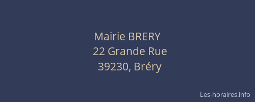 Mairie BRERY